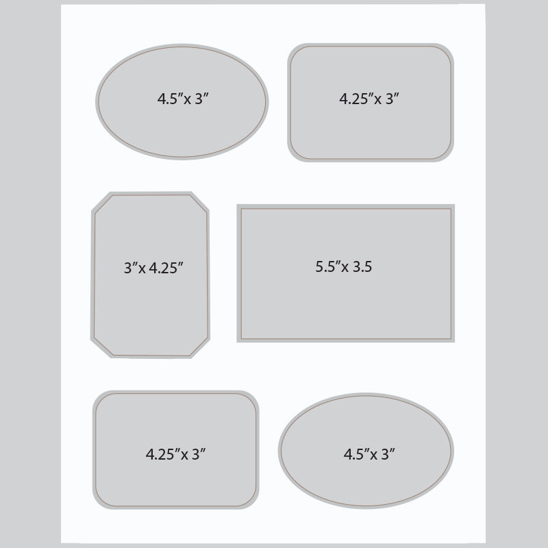11 x 14 Collage Mat - 6 Opening Asymmetric