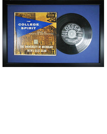 Matted Record Frame with Disc - 45/Single
